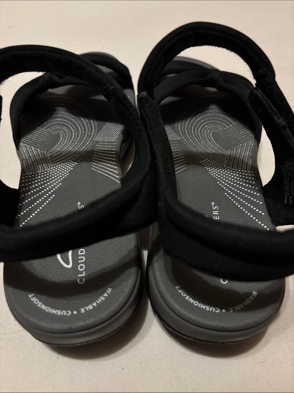 Clarks Cloudsteppers Arla Shore Womens Slingback Wedge Sandals Black Size 8 - Picture 3 of 5